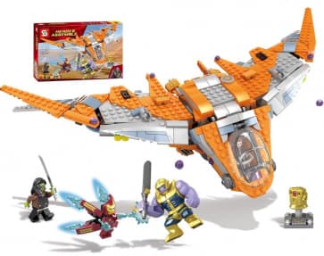 Marvel Super Heroes Avengers: Infinity War Thanos: Ultimate Battle Guardians of the Galaxy Starship Building Kit