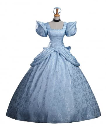 Disney Cinderella Cosplay Costume Dress For Adults Halloween Costume