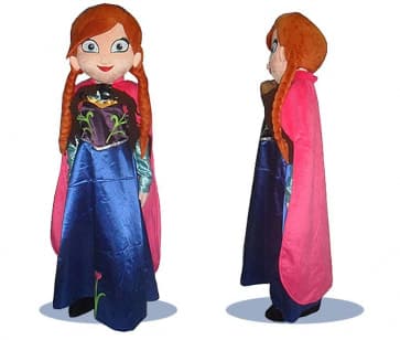 Giant Anna Frozen Mascot Costume