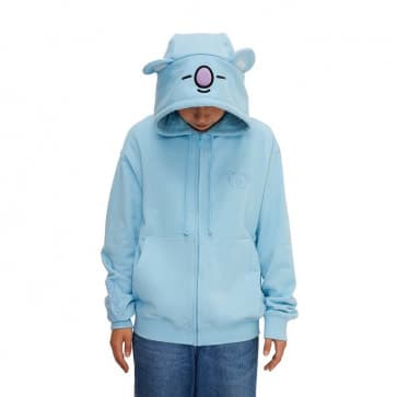 Koya BT21 Official Costume Hoodie Zip Up Hoody Cosplay