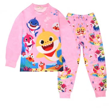 Baby Shark Girls Pink Pajamas