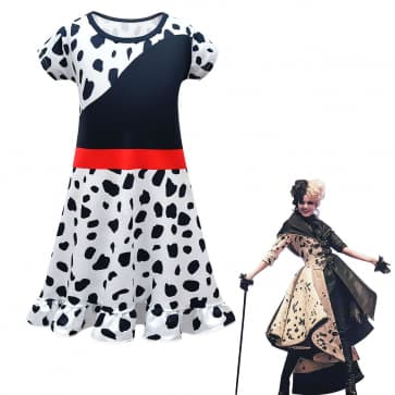 Girls Cruella DeVil Lycra Costume