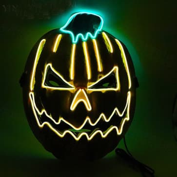 Pumpkin LED Costume Cosplay Party Mask