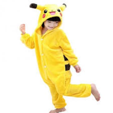 Kids Pikachu Onesie Jumpsuit Costume