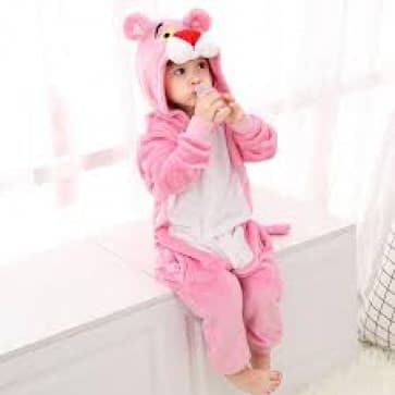Kids Pink Panther Onesie Jumpsuit Costume