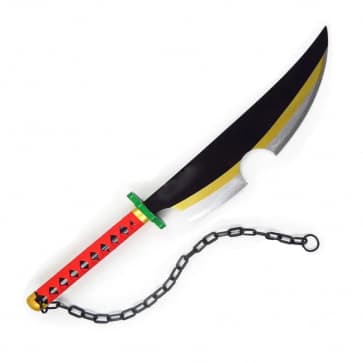 Sound Hashira Uzui Tengen Dual Nichirin Cleavers From Demon Slayer Cosplay Costume Prop