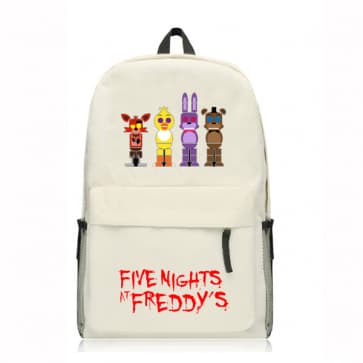 Five Nights At Freddy's White Backpack