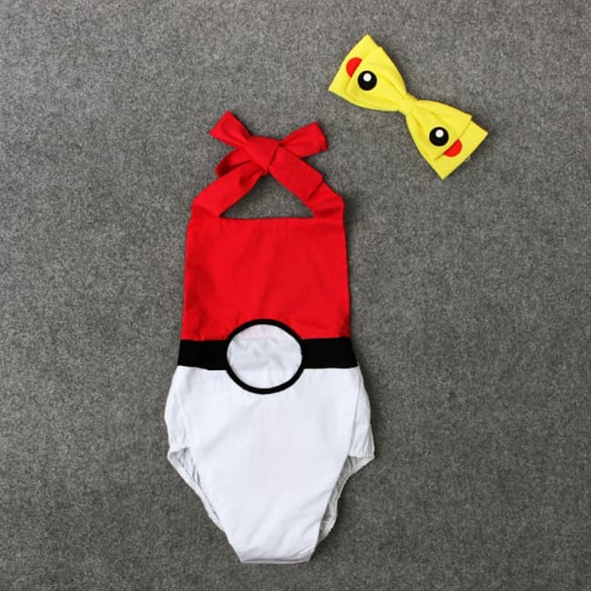 Pokeball Baby Onesie Outfit Costume Costume Mascot World