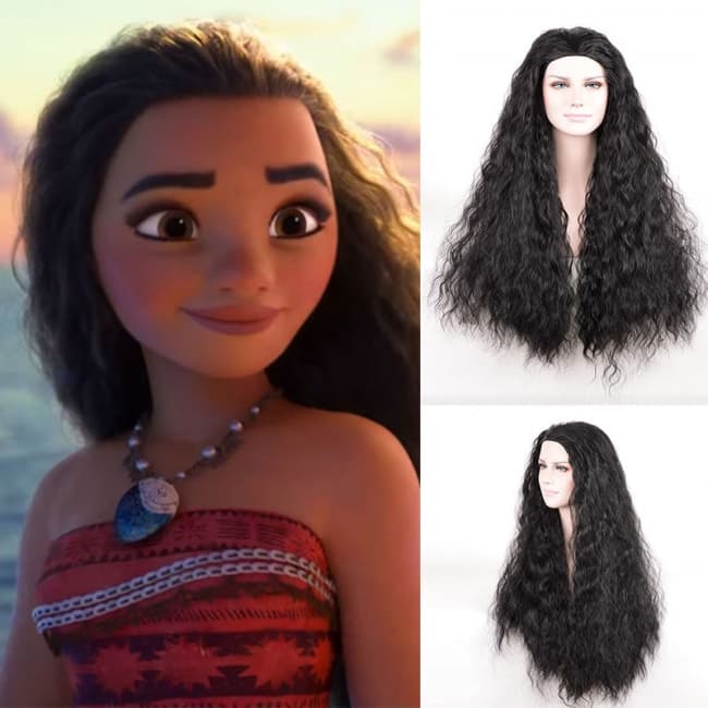 Moana Hair Wig For Adults | Costume Mascot World