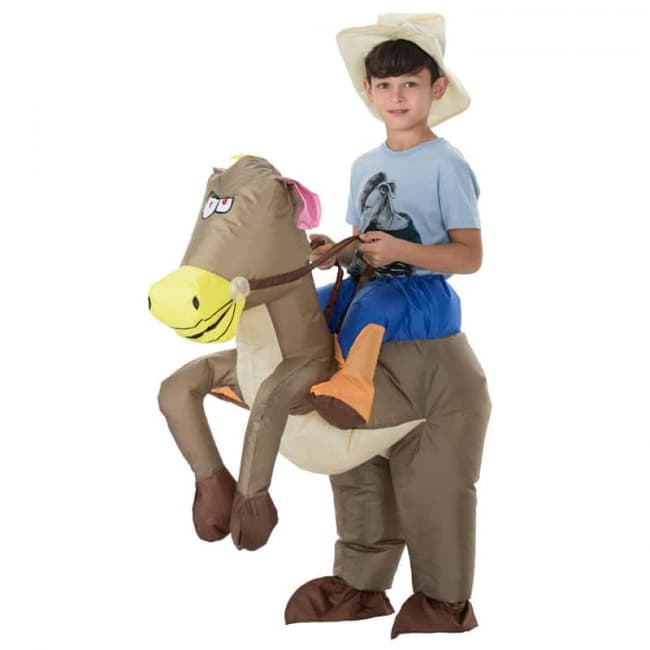 Inflatable Riding Horse Costume For Kids Costume Mascot World