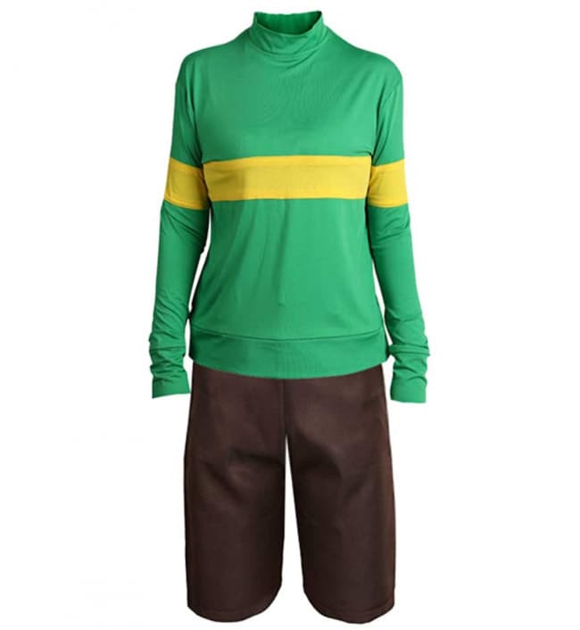 Chara Green Shirt Costume Undertale Game Cosplay First Human