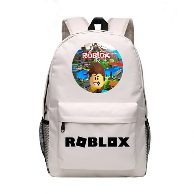 Roblox Standard Face White Rucksack Backpack Schoolbag Costume Mascot World - roblox how to open backpack