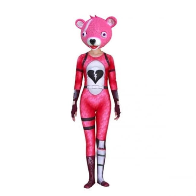 Fortnite Cuddle Team Leader Complete Cosplay Costume Pink Costume Mascot World