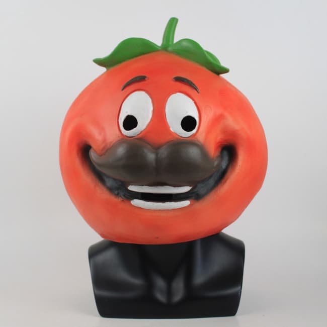 Fortnite Tomato Head Skin Latex Mask - Costume Mascot World