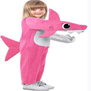 Toddler Baby Shark Mommy Shark Costume - Pink