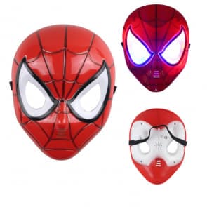 Kids Spider Man Mask Half Helmet Light Up