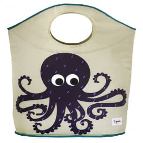 3 Sprouts Canvas Storage Laundry Hamper Octopus