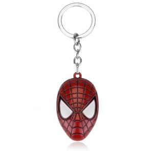 Spider Man Mask Metal Keychain