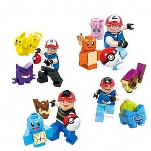 4 Set Pokemon Go Mini Figures Building Blocks Toys