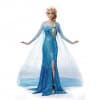 Disney Elsa Blue Dress Cosplay Outfit For Children and Adults Halloween Costume