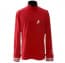 Star Trek Red Starfleet Uniform Shirt Cosplay Costume