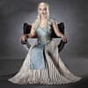 Crème Cosplay Costume Daenerys Reine Jeux Robe De Trônes De Costume D'Halloween