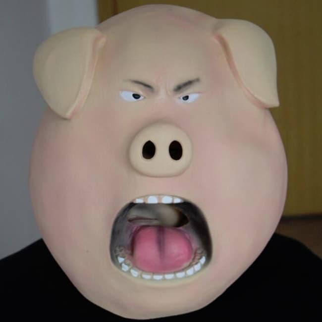 Sing Pig Mask Cosplay Costume Mascot World Sing Pig Mask Cosplay Costume Mascot World