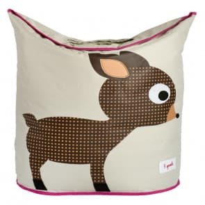 3 Sprouts Canvas Storage Laundry Hamper Deer